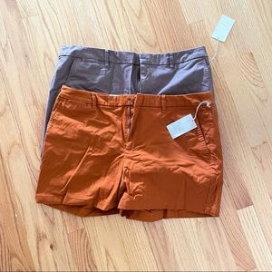A New Day Chino Shorts Size 16/5” Inseam Stretch 2 Pairs NWT